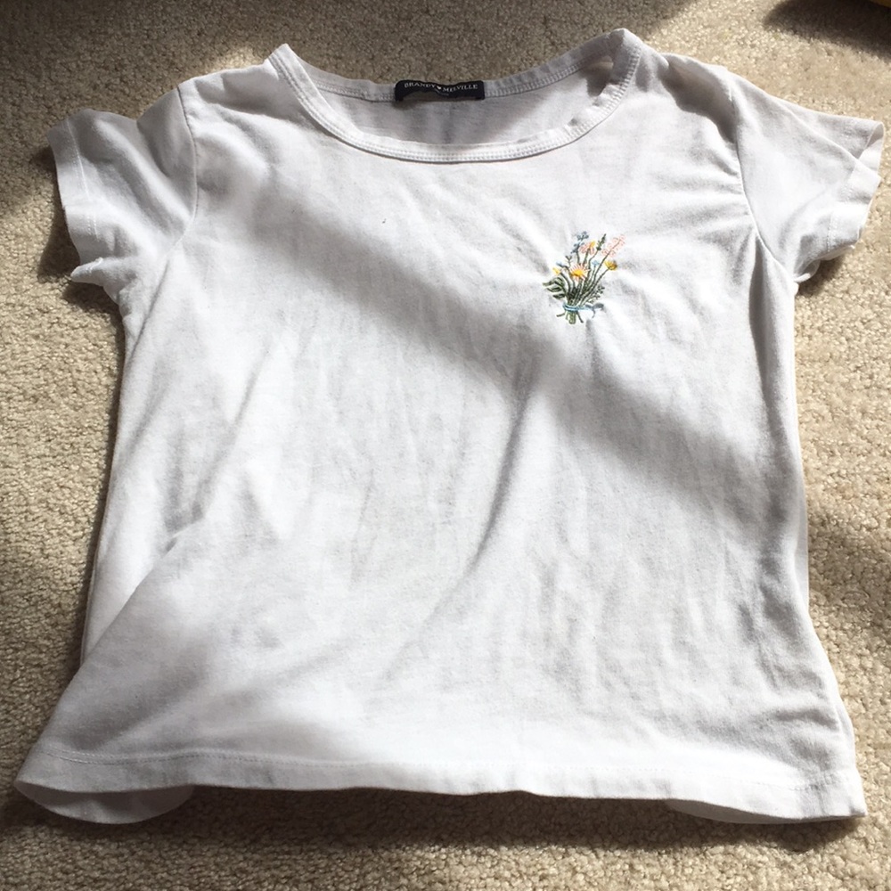 SOLD — Brandy Melville white crop top